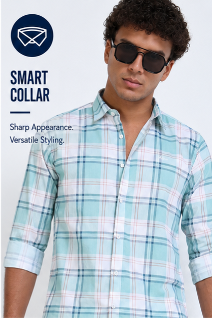Twil Cotton Printed Chex Shirts - 339/2