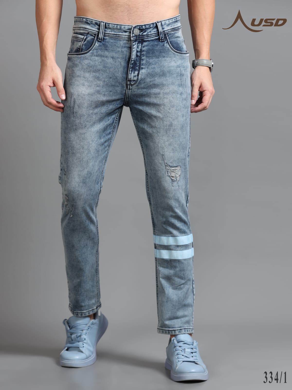 344/1-Designer Ankle Fit Jeans