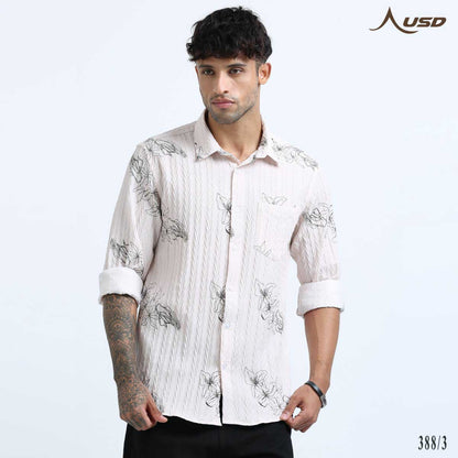 Premium Jacquard Digital Printed Shirts-388/3