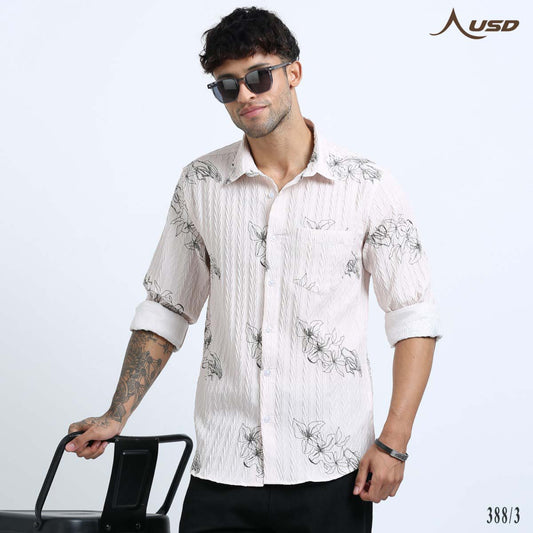 Premium Jacquard Digital Printed Shirts-388/3
