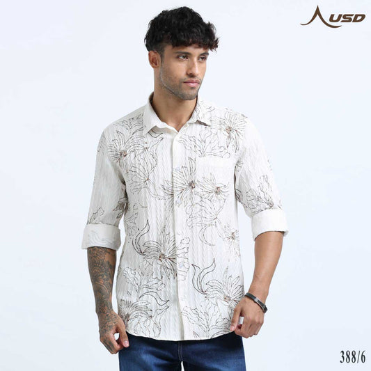 Premium Jacquard Digital Printed Shirts-388/6