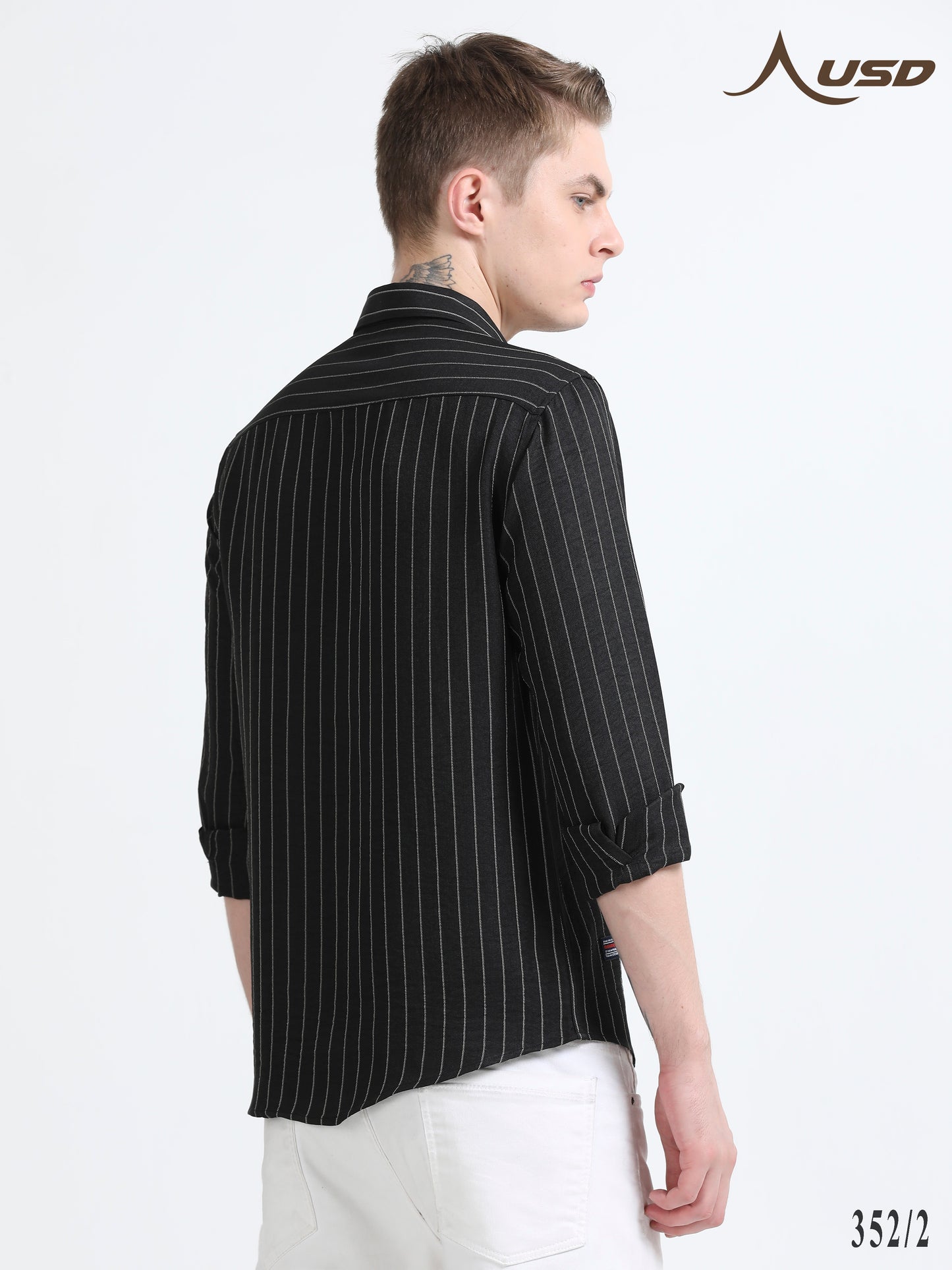 352/2-Stylish Imported Line Strips Shirts