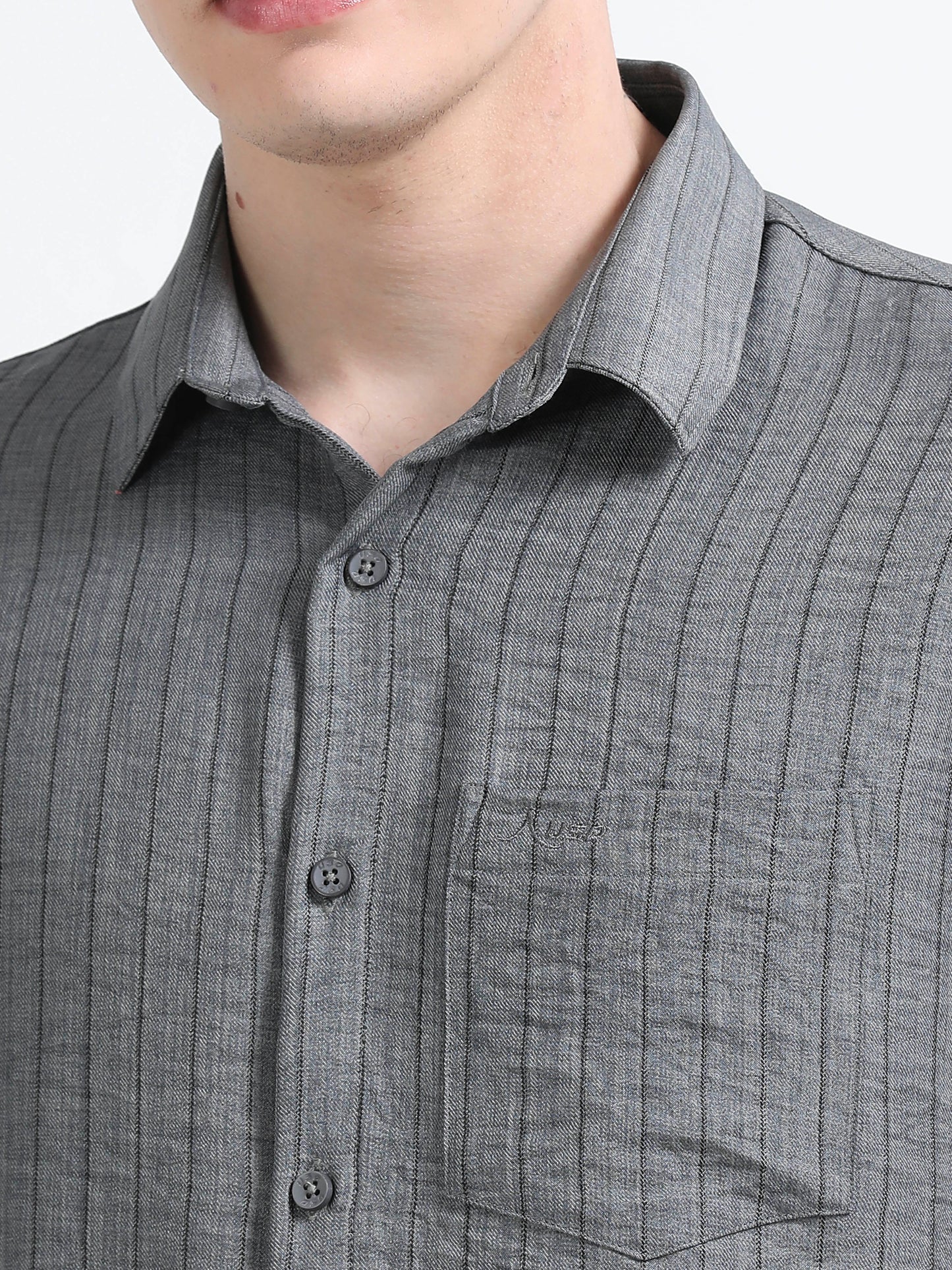 352/7-Stylish Imported Line Strips Shirts