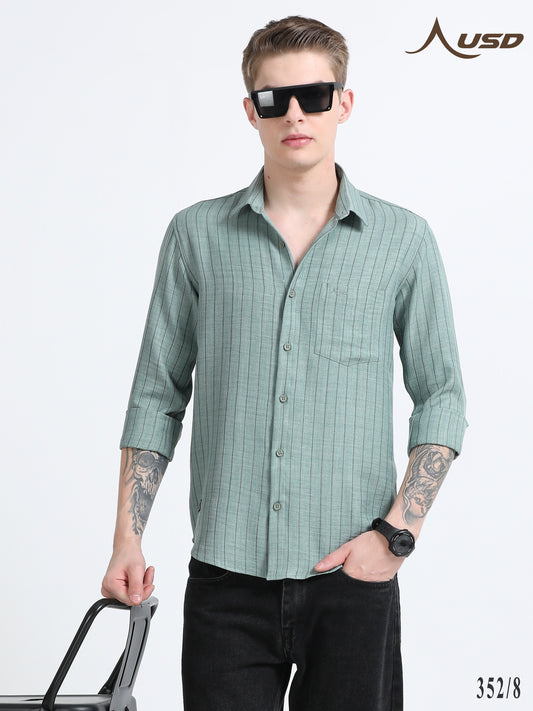 352/8-Stylish Imported Line Strips Shirts