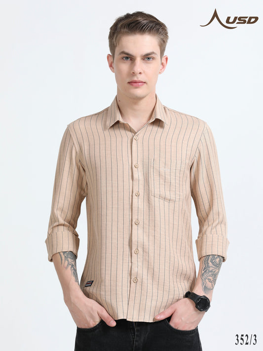 352/3-Stylish Imported Line Strips Shirts