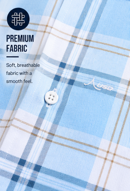 Twill Cotton Printed Chex Shirts - 339/6