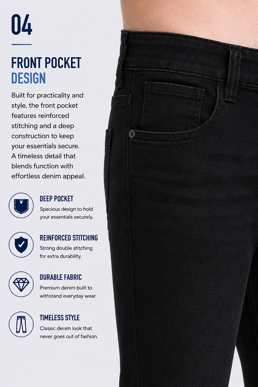 Men's Premium Denim Jeans Ankle Fit - 364/4