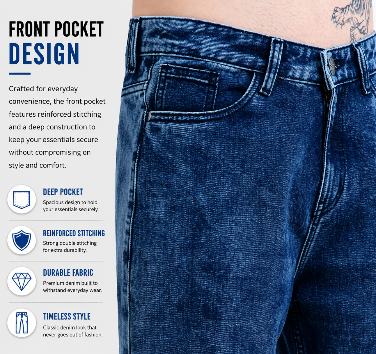 Classic MOM Fit Jeans - Comfort With Style - 383/2