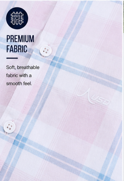 Twill Cotton Printed Chex Shirts - 339/8