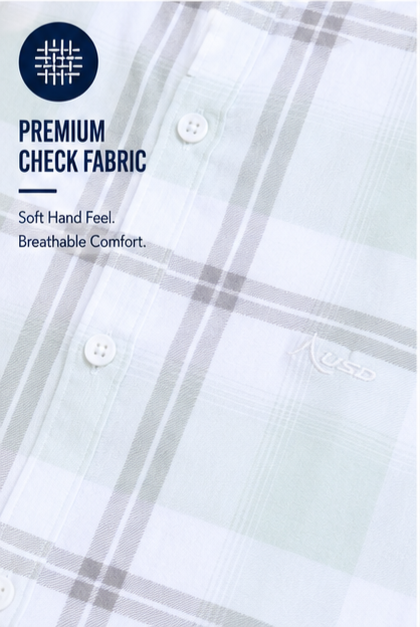 Twil Cotton Printed Chex Shirts - 339/3