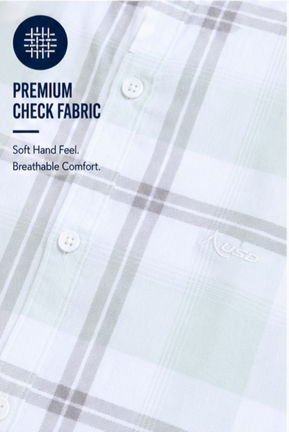 Twil Cotton Printed Chex Shirts - 339/3