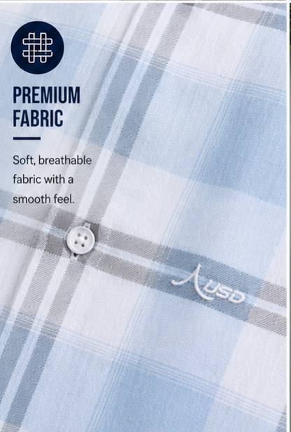 Twill Cotton Printed Chex Shirts - 339/7