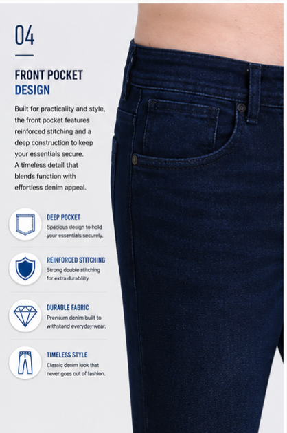 Men's Premium Denim Jeans Ankle Fit - 364/1