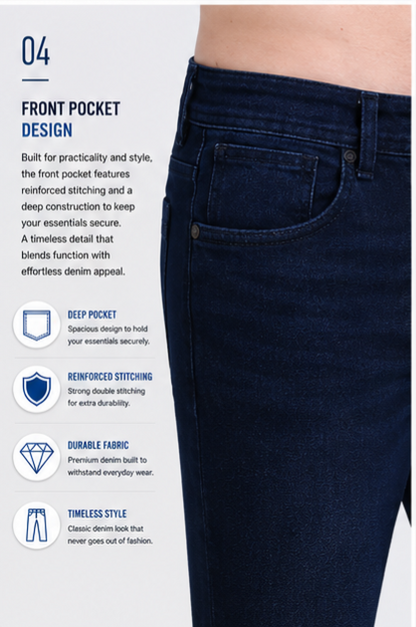 Men's Premium Denim Jeans Ankle Fit - 364/1