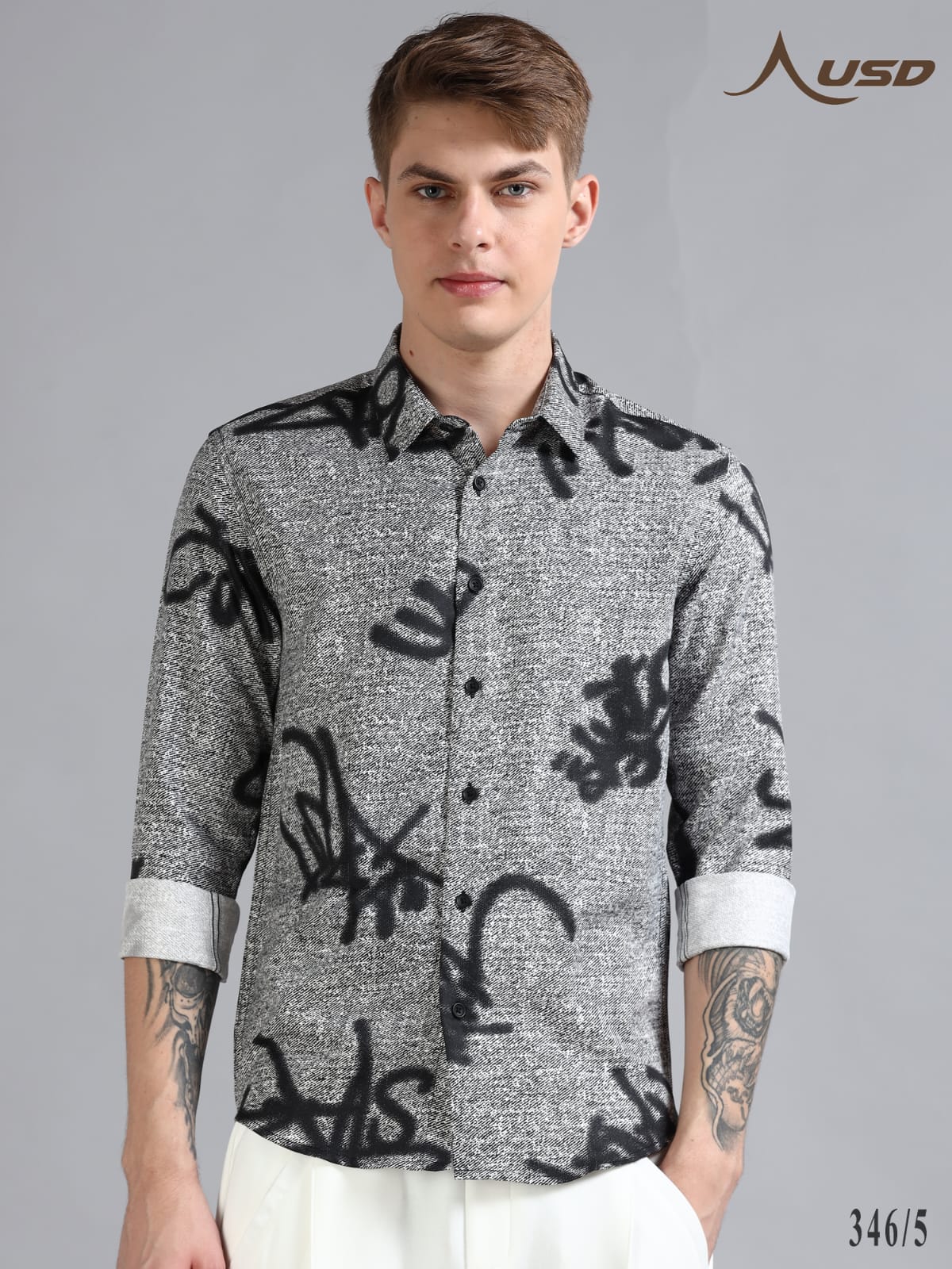 346/5-IMP Printed Party wear shirts