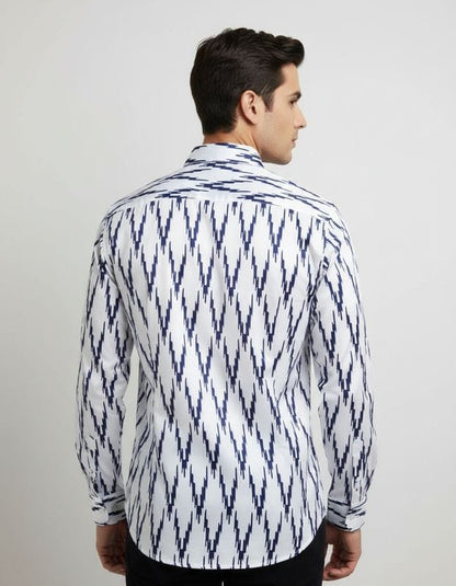 Premium Printed Satin Shirts - 377/1