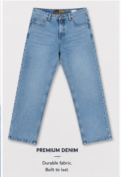 Trendy Baggy Fit Jeans - Comfort With Style - 411/2