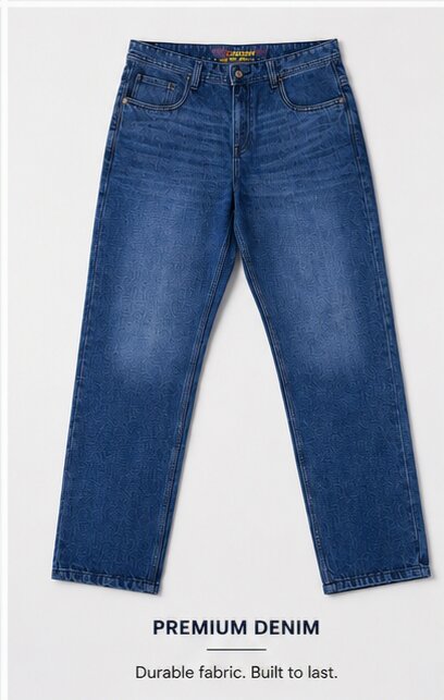 Trendy Baggy Fit Jeans - Comfort With Style - 411/1