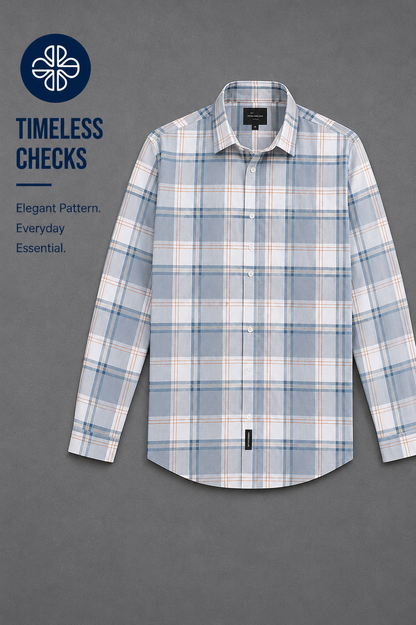 Twill Cotton Printed Chex Shirts - 339/4