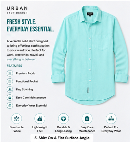 Shirt for men Premium Cotton Slab Casual Shirt - Full Sleeve USD-407/7