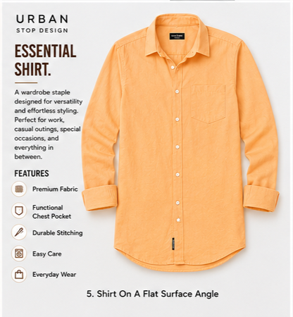 Shirt for men Premium Cotton Slab Casual Shirt - Full Sleeve USD-407/4