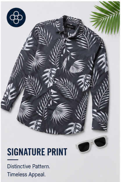 Premium Oxford Digital Printed Shirts-389/8