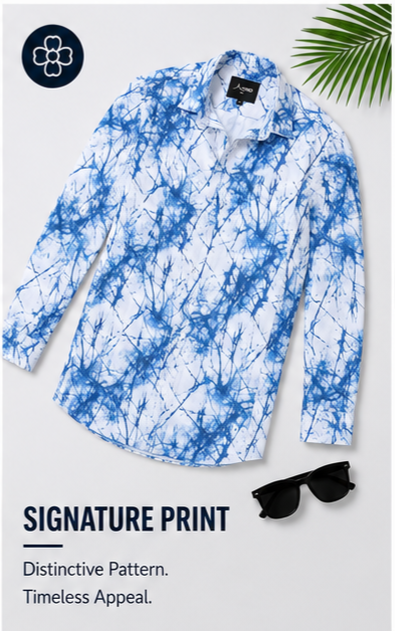 Premium Oxford Digital Printed Shirts-389/5