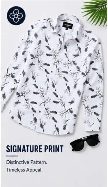 Premium Oxford Digital Printed Shirts-389/3