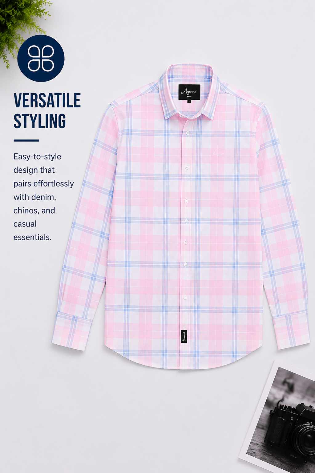 Twill Cotton Printed Chex Shirts - 339/9