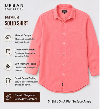 Shirt for men Premium Cotton Slab Casual Shirt - Full Sleeve USD-407/2