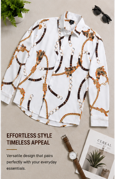 Premium Rayon Digital Print Shirt - 386/1