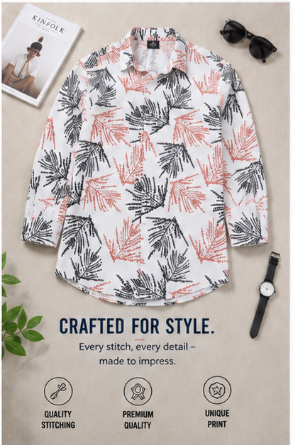 Premium Rayon Digital Print Shirt - 386/5