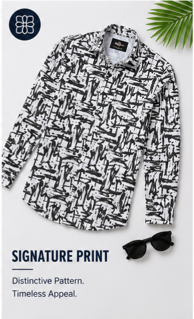 Premium Oxford Digital Printed Shirts-389/4