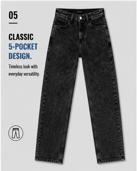 Classic MOM Fit Jeans - Comfort With Style - 383/5