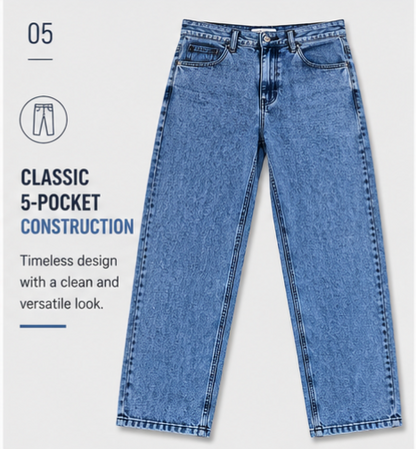 Classic MOM Fit Jeans - Comfort With Style -383/1