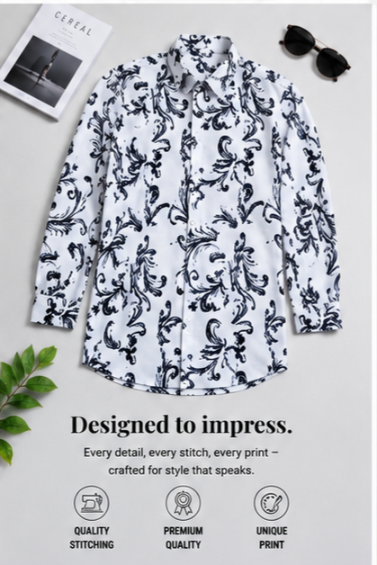 Premium Rayon Digital Print Shirt - 386/3