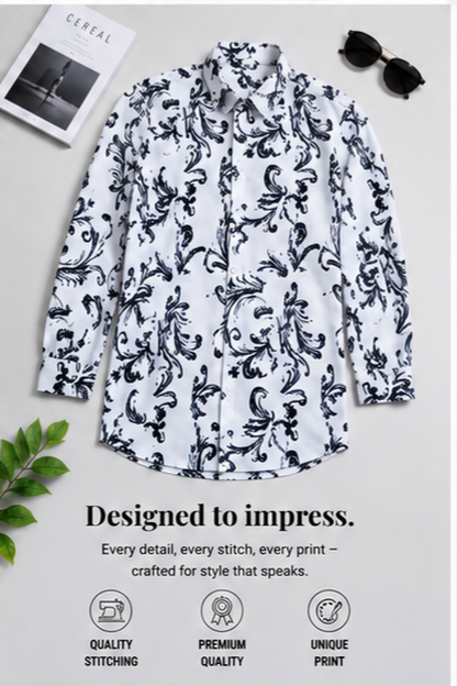 Premium Rayon Digital Print Shirt - 386/3