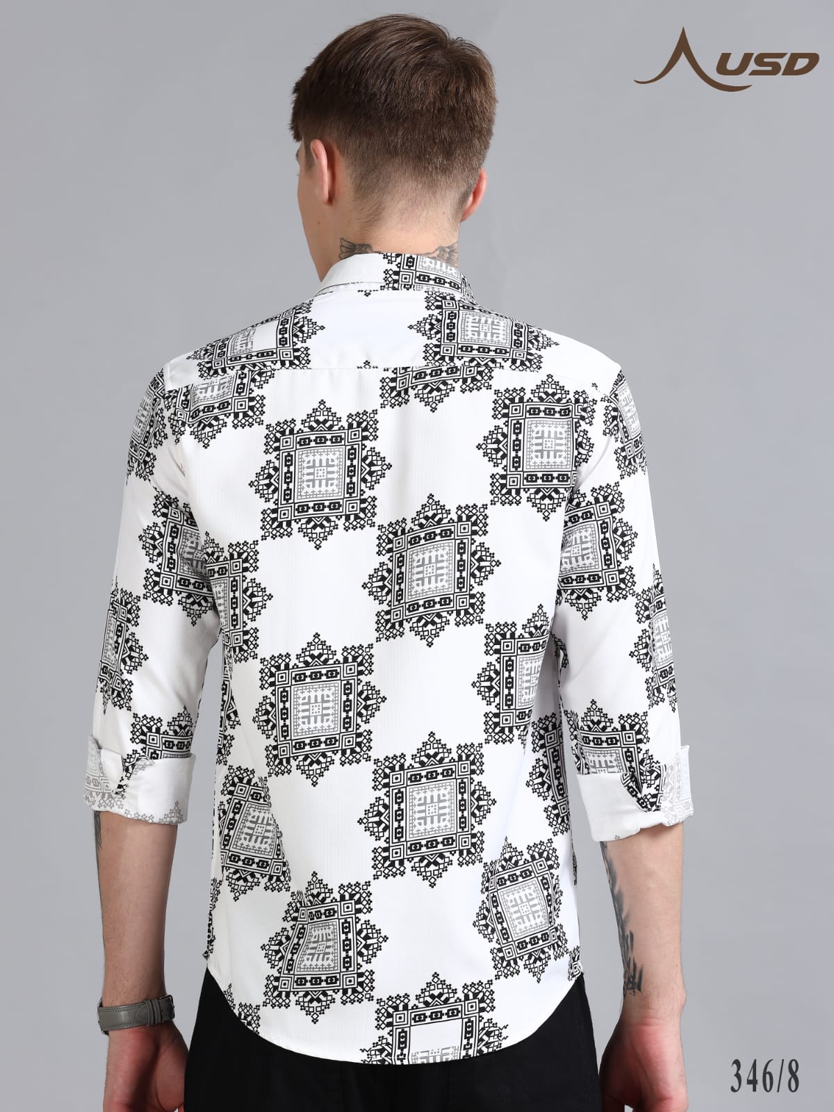 346/8-IMP Printed Party wear shirts