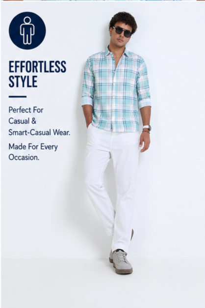 Twil Cotton Printed Chex Shirts - 339/2