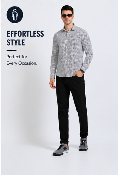 Premium Oxford Digital Printed Shirts-389/2