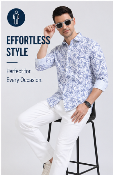 Premium Oxford Digital Printed Shirts-389/9
