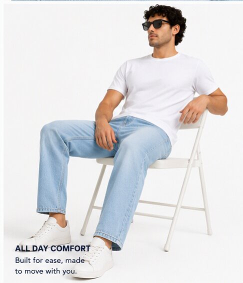 Trendy Baggy Fit Jeans - Comfort With Style - 411/3