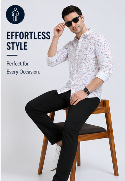 Premium Oxford Digital Printed Shirts-389/6