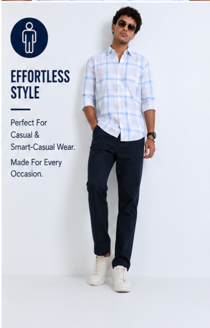 Twil Cotton Printed Chex Shirts - 339/1