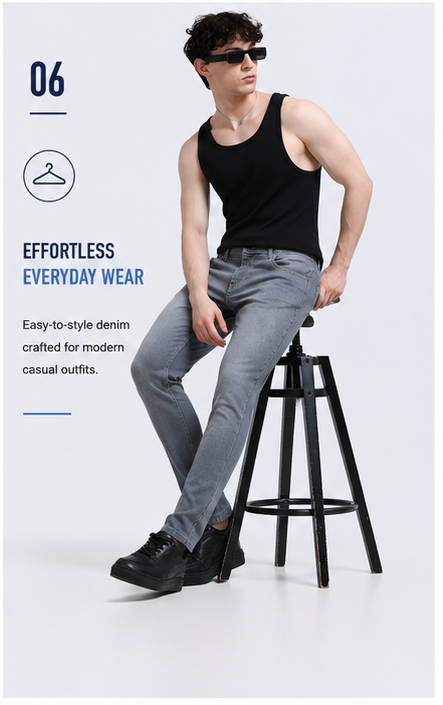 Men's Premium Denim Jeans Ankle Fit - 364/5