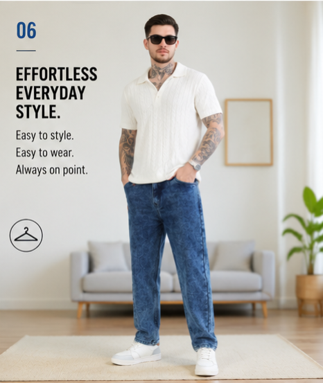 Classic MOM Fit Jeans - Comfort With Style - 383/3