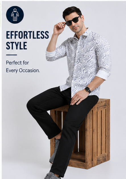 Premium Oxford Digital Printed Shirts-389/7