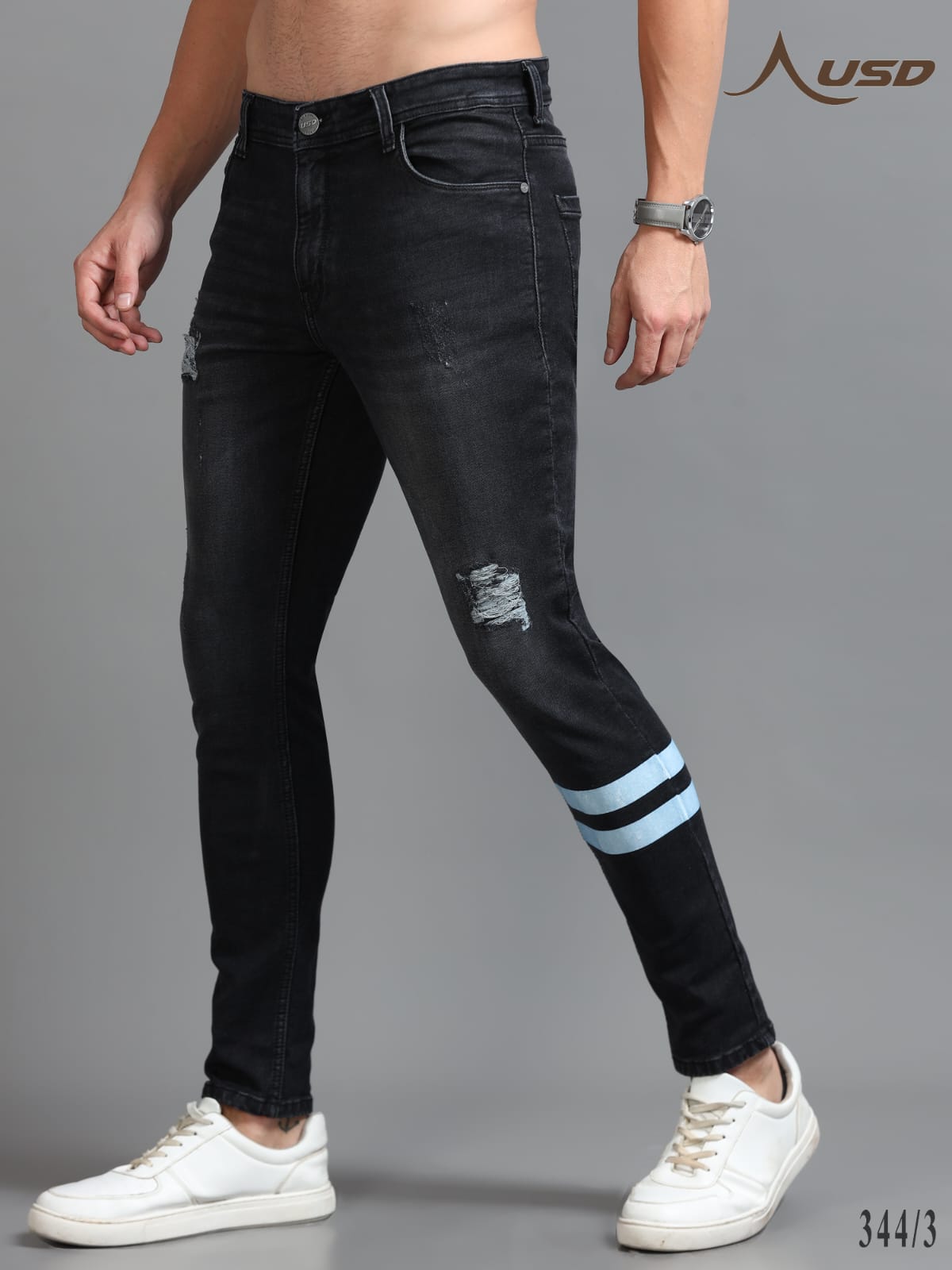 344/3-Designer Ankle Fit Jeans