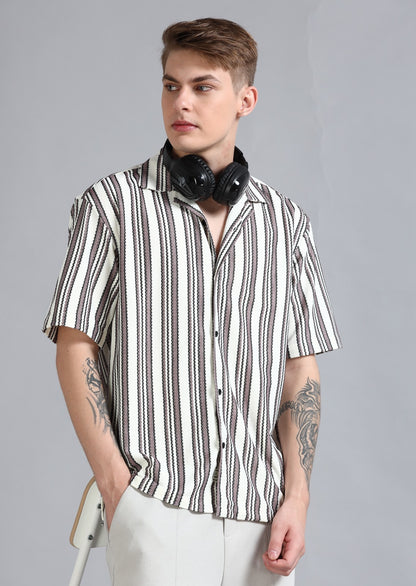 Cuban Collared Shirts Half Shirt! - 347/6