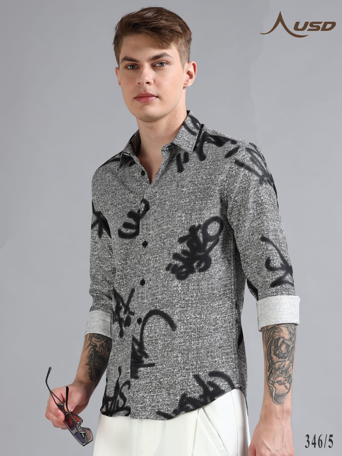 346/5-IMP Printed Party wear shirts